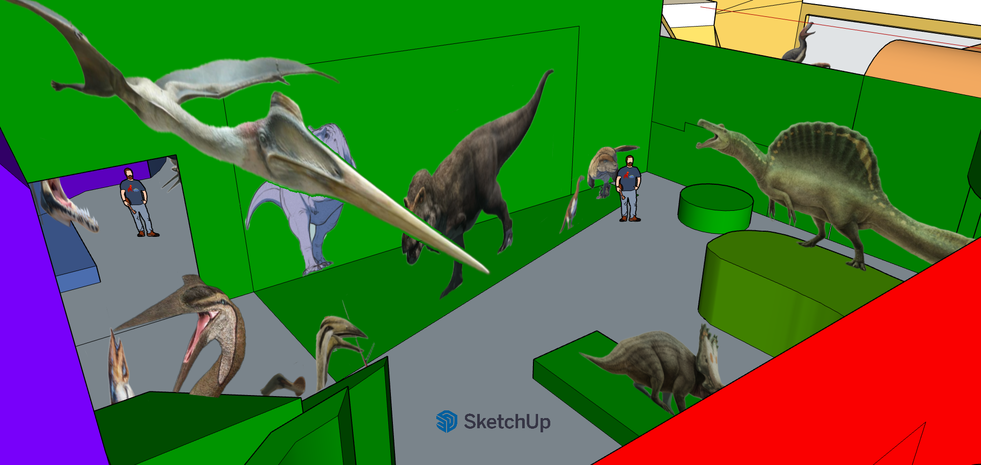 Prehistoric Pathways travel version exhibit concept